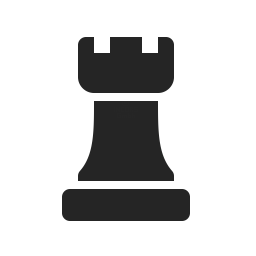 A chess tower piece.